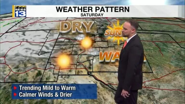 Warmer and drier weather through the weekend