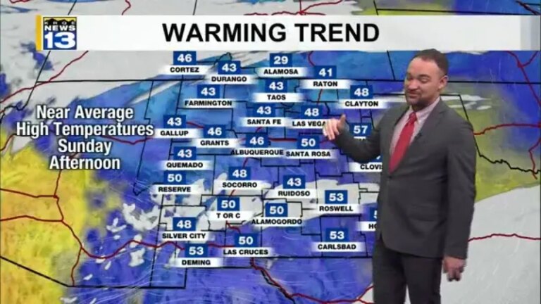 Warmer weather returns to New Mexico