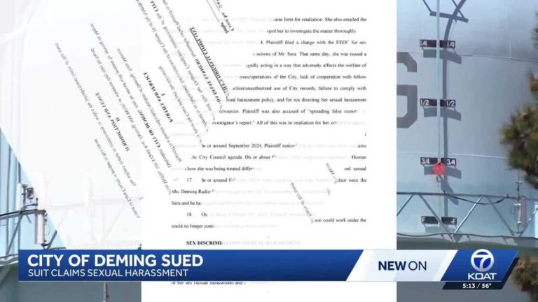 City of Deming sued, city manager accused of sexual harassment