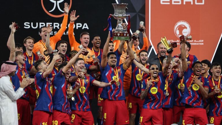 Raphinha shines to lead Barça to thrilling win over Madrid in Supercopa