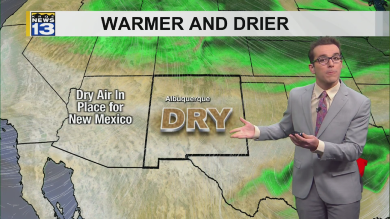 Dry & warmer-than-normal temperatures return