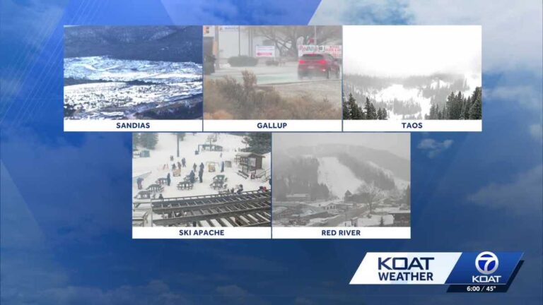 Winter storm warnings issued storm moves through New Mexico