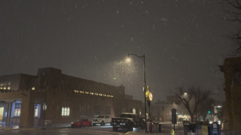 Powerful winter storm brings snow and graupel to New Mexico
