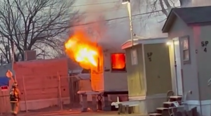 AFR reports no injuries in intense mobile home fire