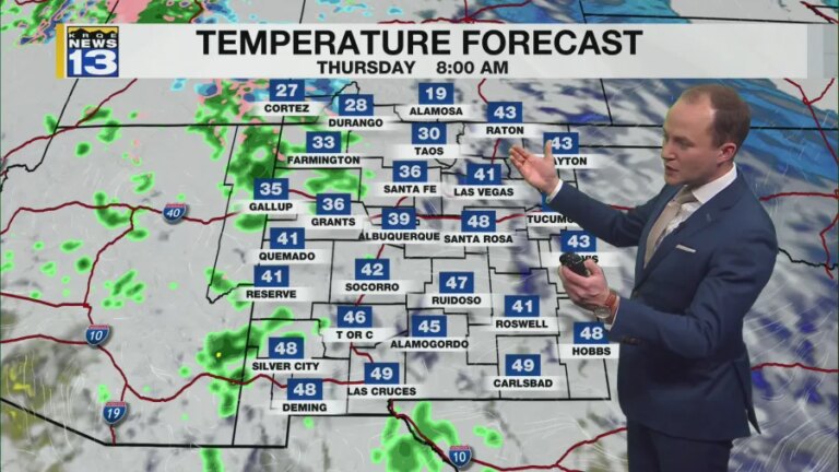 Mountain snow, rain moves in to start the new year