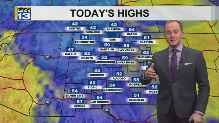 After a week of wintry weather, drier weather has returned to New Mexico