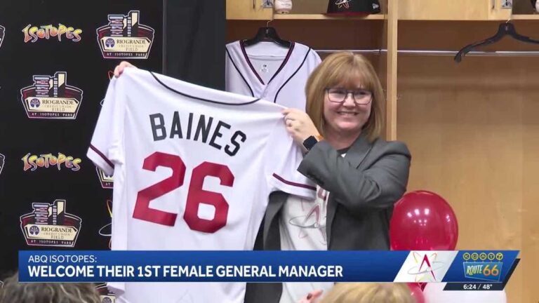 Chrissy Baines becomes first female general manager of the ABQ Isotopes