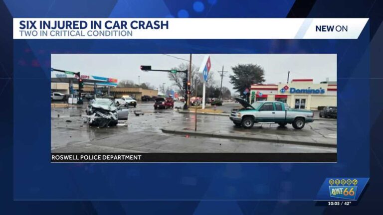 Roswell crash leaves six people with serious injuries
