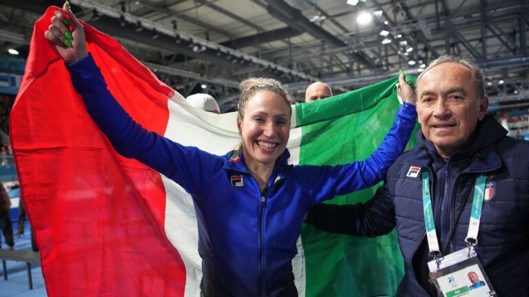 Speedskater Lollobrigida wins host Italy’s 1st gold of Olympics
