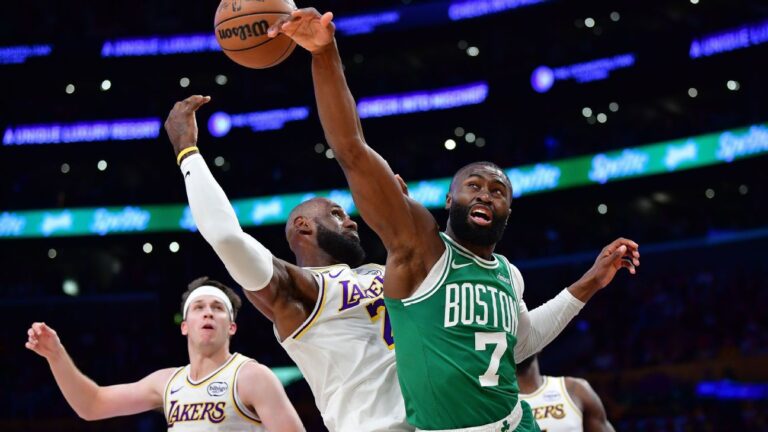 Lakers’ LeBron James endorses Celtics’ Jaylen Brown for MVP