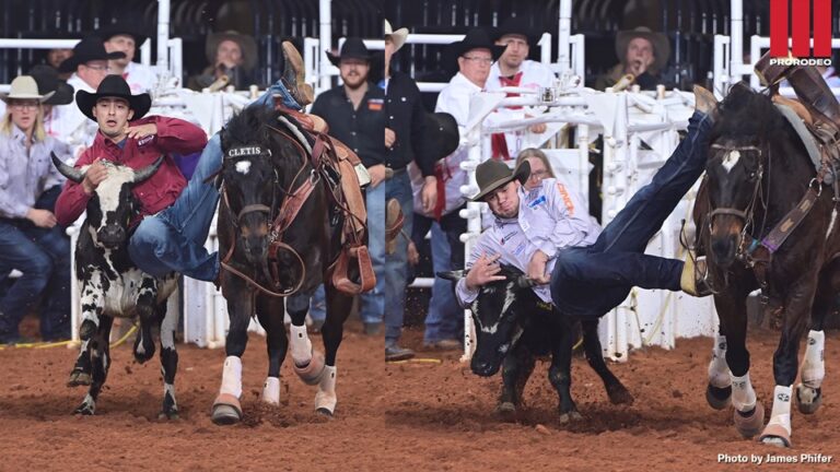 Steer wrestlers Trisyn Kalawaia, Bridger Anderson split Fort Worth Stock Show & Rodeo win