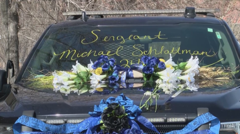 Bernalillo County Sheriff's Office and volunteer groups set up memorial for fallen sergeant