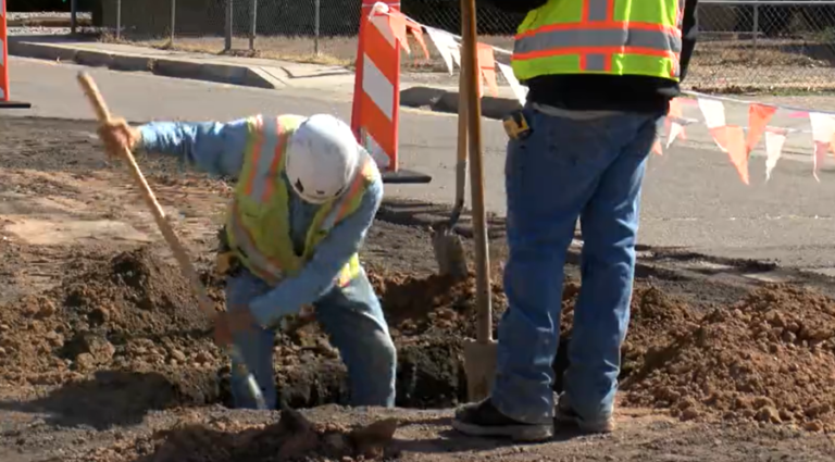 Construction begins on Albuquerque's first large-scale green stormwater project to reduce flooding