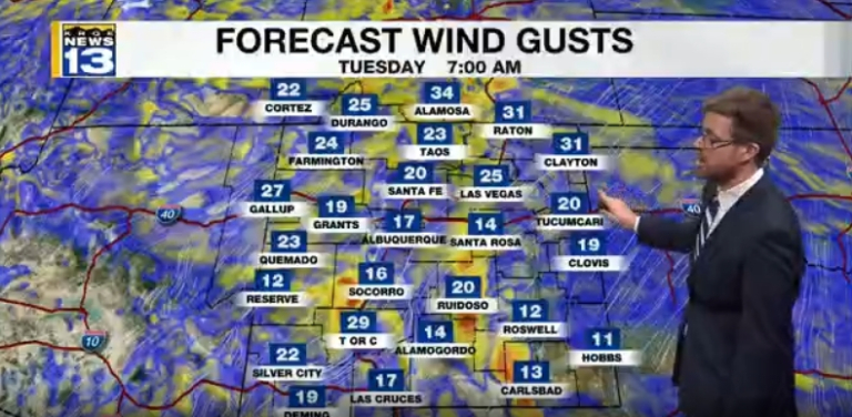 Warmer, drier before active pattern returns to New Mexico