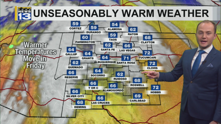 Stretch of warm weather settling into New Mexico