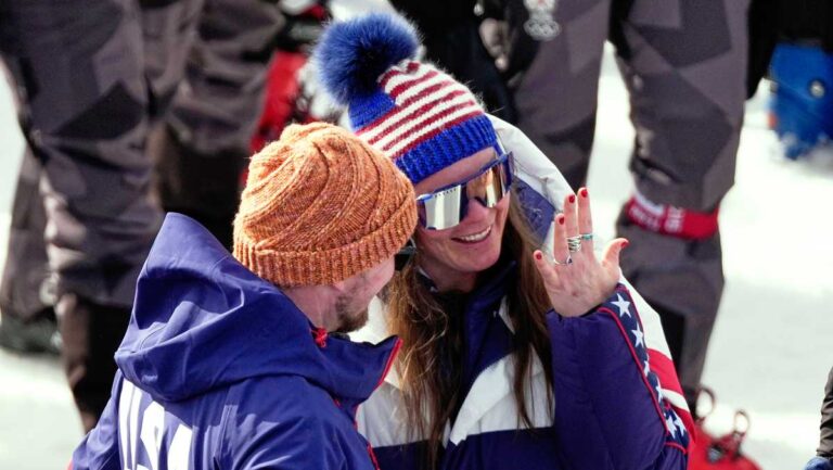 Valentine’s Day at the Olympics looks different, but it’s still special