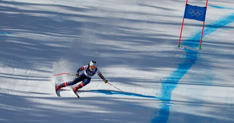 Skier Breezy Johnson wins Team USA’s first gold medal of Milano Cortina Games in women’s downhill race were Lindsey Vonn crashed