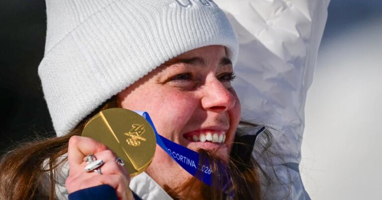 U.S. Olympic skier Breezy Johnson has plans for her broken and repaired gold medal
