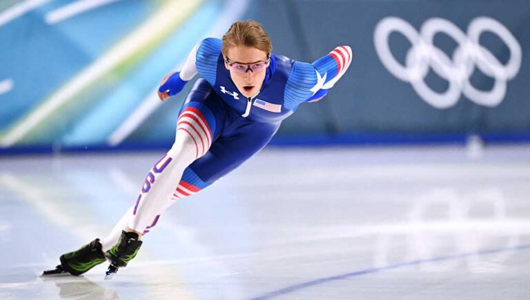 Jordan Stolz wins his second Olympic speedskating gold medal