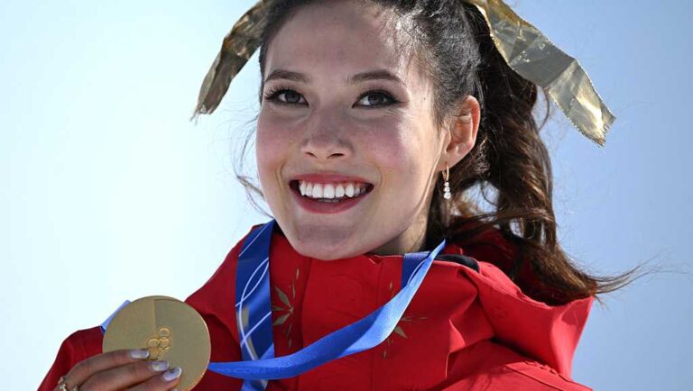 Eileen Gu defends Olympic ski halfpipe gold