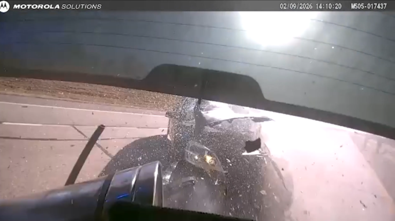 Oklahoma trooper jumps out of the way of speeding SUV