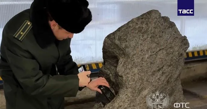 Russia says 2.8-ton chunk of Aletai meteorite disguised as garden ornament found being smuggled to U.K.