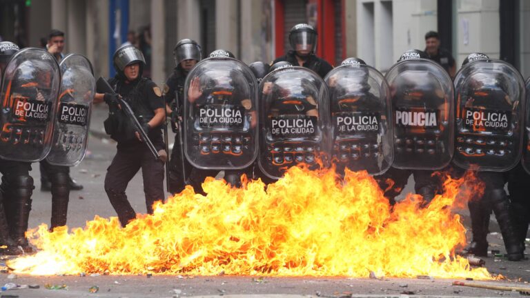 Milei takes on Argentina’s unions, drawing protests as senators debate his labor overhaul