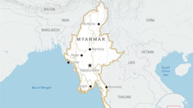 A resistance leader in Myanmar turns himself in to the army after clashing with rival force