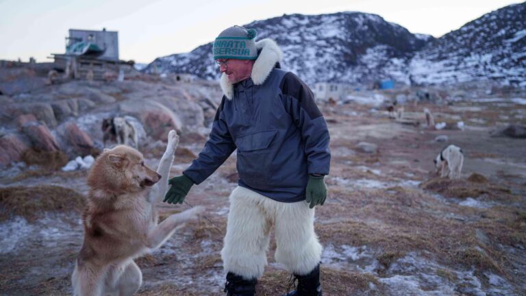 A Greenland sled dog champion fears for his culture as climate change melts the ice