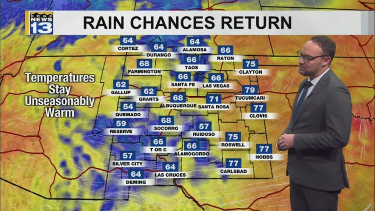 Warm and dry conditions continue to move through the state ahead of some moisture