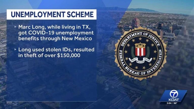 Texas man sentenced in COVID-19 unemployment fraud scheme