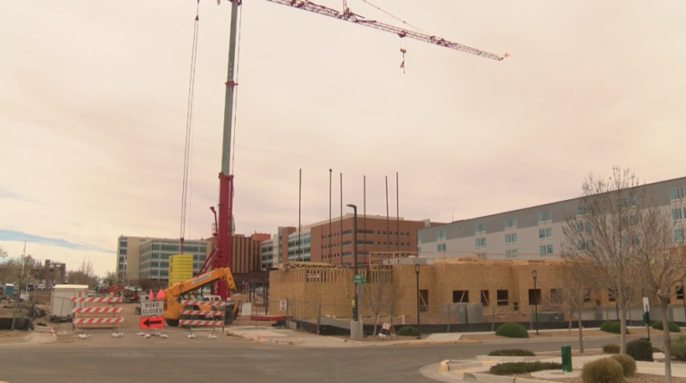 Progress being made on new hotel and food hall in the heart of Albuquerque