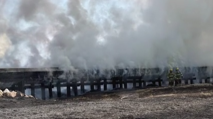 Hagerman Fire and EMS contain outdoor fire