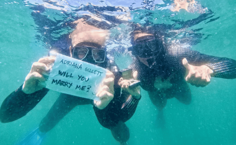 JAMES HETFIELD Of METALLICA Proposes To Girlfriend While Under Water And Swimming With Sharks