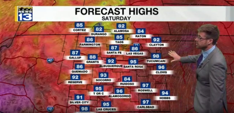 Record heat to settle into New Mexico
