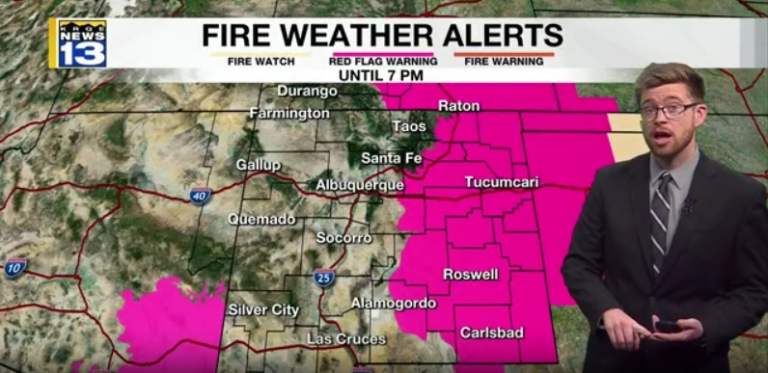 Stronger winds to end workweek with fire danger in New Mexico