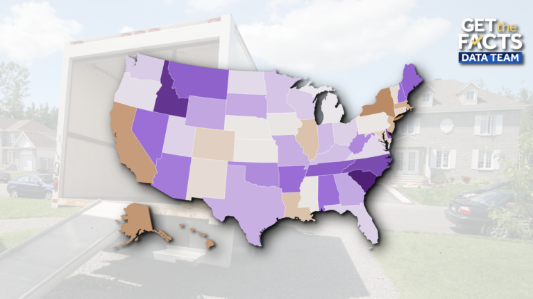 Here’s which states people were moving into and out of in 2025