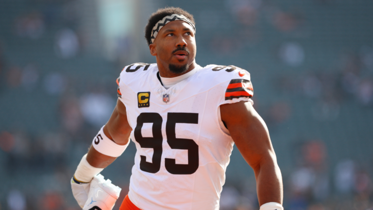 Browns’ Myles Garrett cited for speeding once again