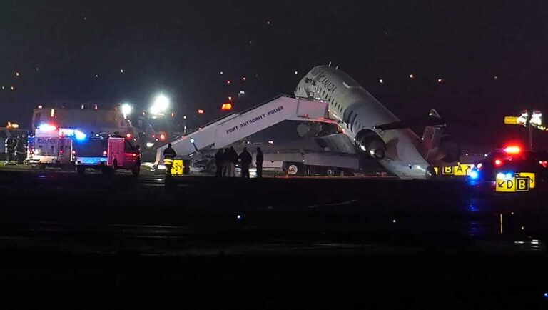 Air Canada flight collides with vehicle at New York’s LaGuardia Airport