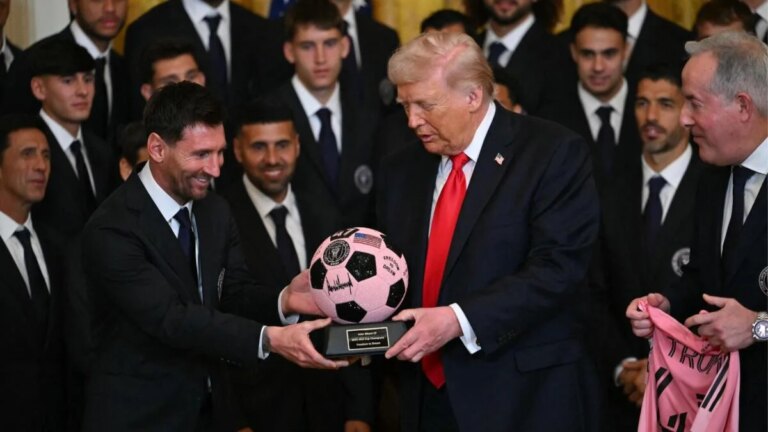 Lionel Messi attends, but David Beckham misses Inter Miami’s bizarre trip to Donald Trump’s White House