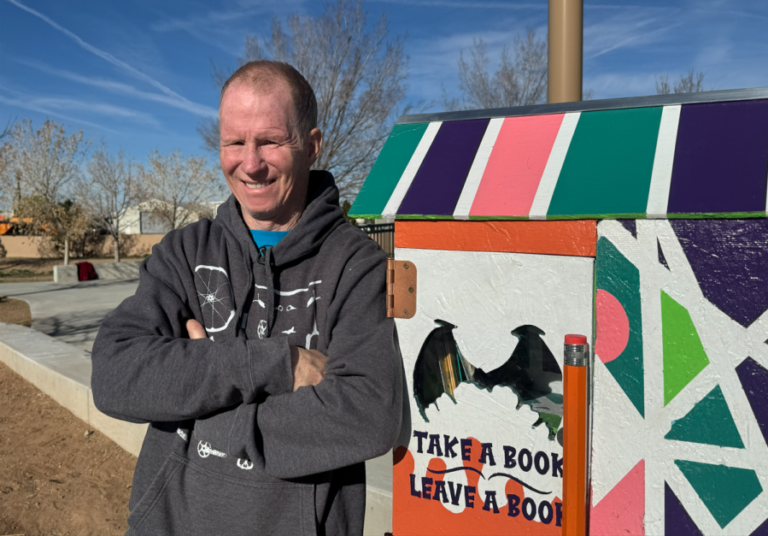 Take-a-book or leave-a-book: the man behind little libraries in Albuquerque