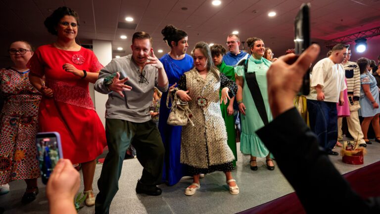 Models with Down syndrome in Romania strike a pose for World Down Syndrome Day