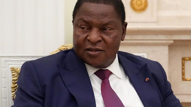 Central African Republic’s president sworn in for a third term after disputed election