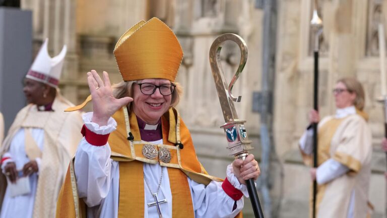 Sarah Mullally celebrated as the Church of England’s first female leader, in photos