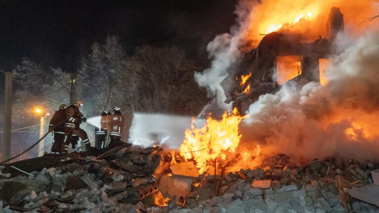 At least 7 killed in Ukraine’s Kharkiv as Russian missile hits apartment building