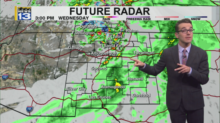 Leftover precipitation & blowing dust with cooler air