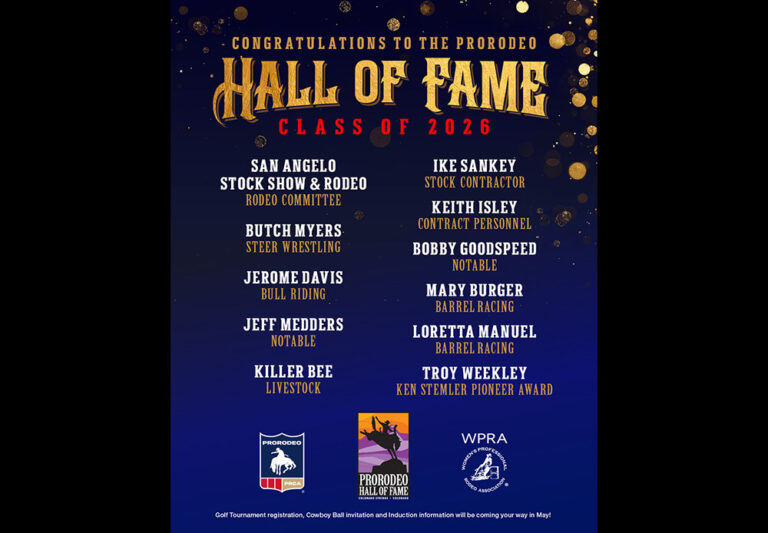 2026 ProRodeo Hall of Fame Class Announced