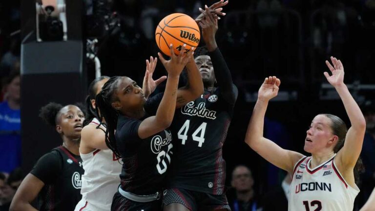 South Carolina beats UConn 62-48 to advance to NCAA title game