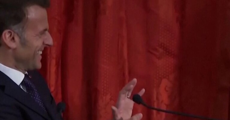 Macron and Japanese PM Takaichi do a ‘Dragon Ball’ pose